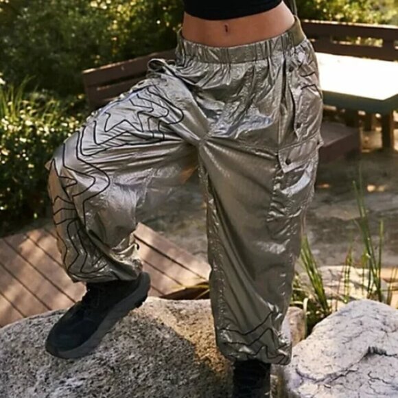 Free People Women's Color Burst Shine Hike Green Sm - Picture 2 of 16